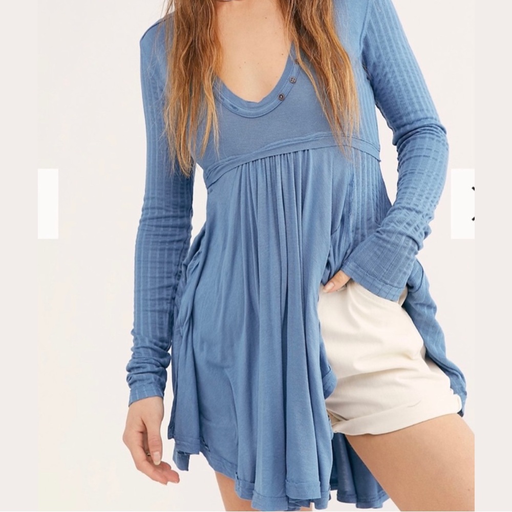 Free People Birdie Henley Tunic